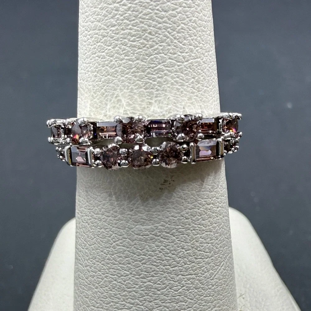 Bomb Party The Ana Ring Size 6 Ring Brown Tourmaline CZ RBP4634‎ Rhodium